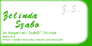 zelinda szabo business card